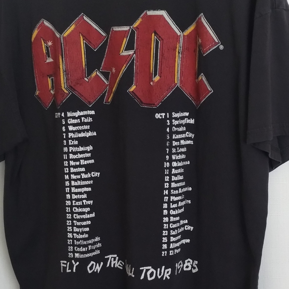H&M AC/DC Vintage Style Graphic Tee Unisex Medium - Picture 7 of 8